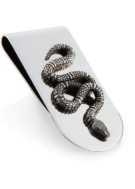 gucci men money clips|Gucci money clip snake.